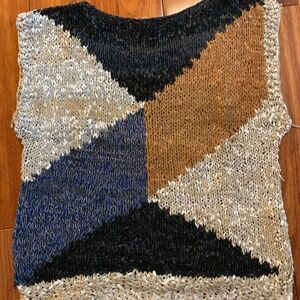 Leather, handmade, sweater vest